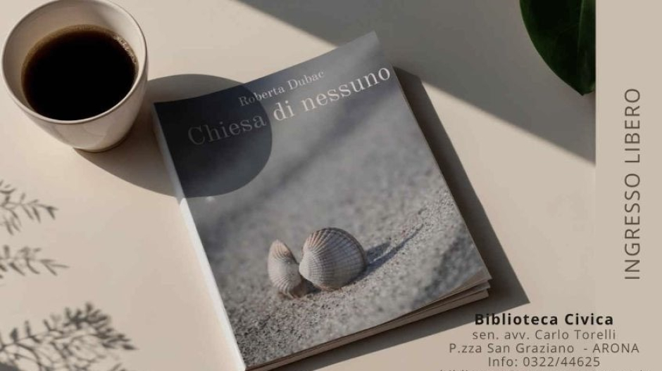 Arona, Roberta Dubac presenta il libro “Chiesa di nessuno” in biblioteca