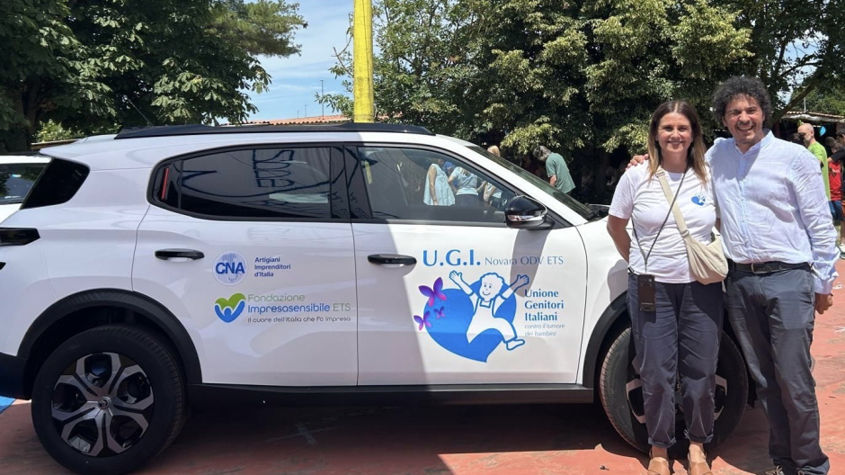 CNA Piemonte Nord e Fondazione Impresa Sensibile, donata auto a UGI Novara