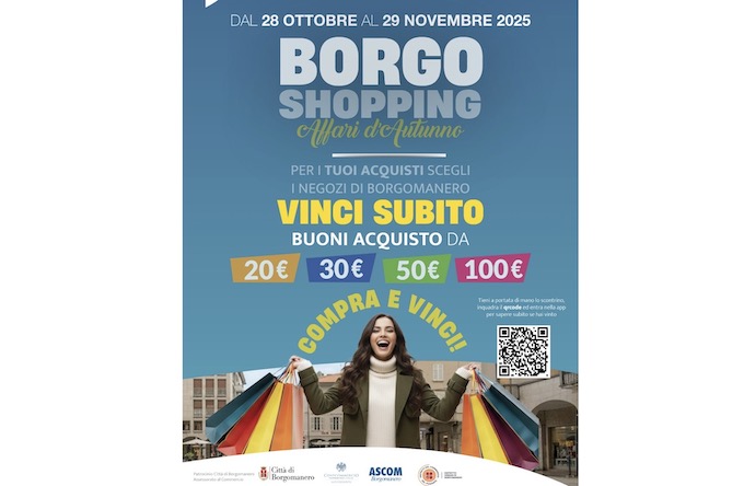 Terza edizione di "Borgo Shopping", si vincono buoni acquisto