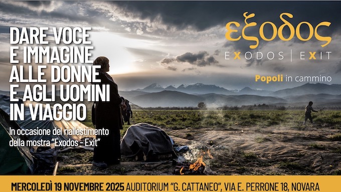 Upo, s'inaugura la mostra “Exodos-Exit – Popoli in cammino”